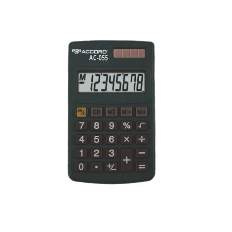 Calculatrice électronique ACCORD AC-055 - 8 Chiffres Compacte
