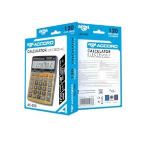 Calculatrice électronique ACCORD AC-200 - 12 Chiffres Check & Correct