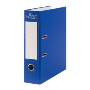Classeur à Levier Simili Cuir SICLA A4 Couleur : Bleu