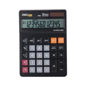 CALCULATEUR DE BUREAU DELI M01420 - 12 CHIFFRES NOIR