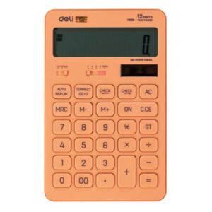 CALCULATEUR DE BUREAU DELI M01541 - 12 chiffres – Rose