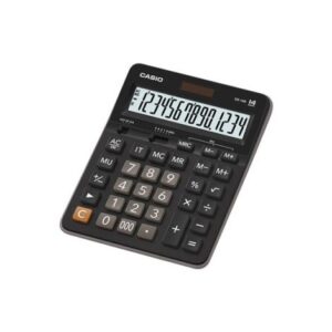 Calculatrice de bureau CASIO GX-14B-W-DC 14 Chiffres Noir