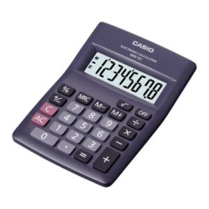 Calculatrice de bureau CASIO MW-5V-BK-W-DP 8 Chiffres Noir