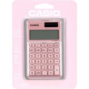 Calculatrice de bureau CASIO SL-1000SC 10 Chiffres Rose