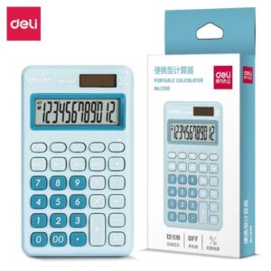 CALCULATRICE DE BUREAU DELI-1200 - 12 chiffres BLEU
