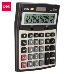 CALCULATRICE DE BUREAU Deli E1632 - 12 chiffres argent