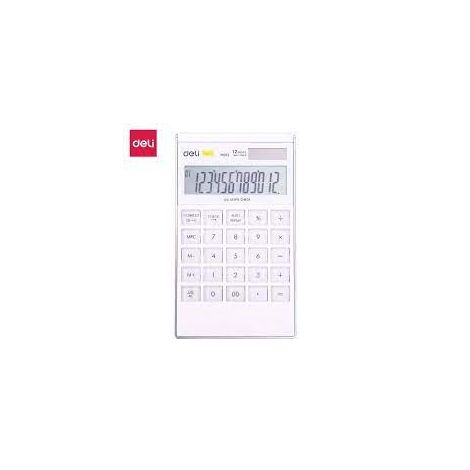 CALCULATRICE DE BUREAU DELI EM01211 plastique et métal Blanc