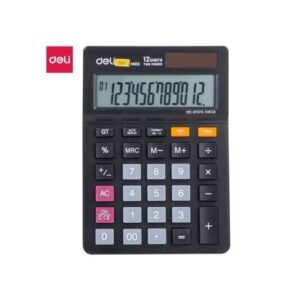 CALCULATRICE DE BUREAU DELI M01320 - 12 chiffres Noir