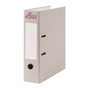 Classeur à Levier Simili Cuir SICLA A4 Couleur : Gris