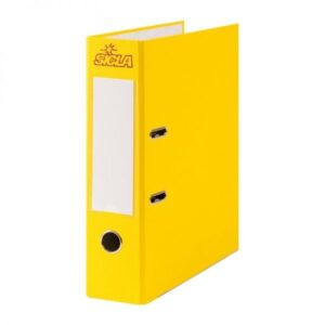 Classeur à Levier Simili Cuir SICLA A4 Couleur : jaune