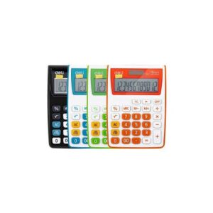 Calculatrice de poche Deli E1122, programmateur universel, batterie et solaire, double alimentation, bureau, accessoires électroniques coloris au choix
